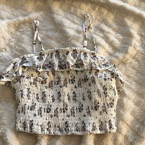 Ruffled Floral Cami with adjustable Shoulder Straps